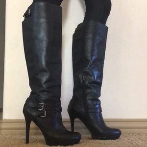 BCBGeneration knee high, heeled leather boots